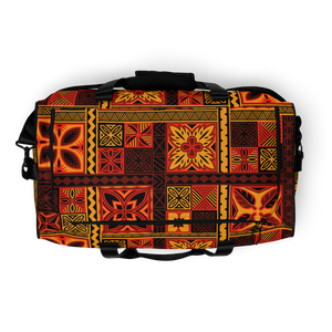 Fiery Tiki Squares Duffle bag