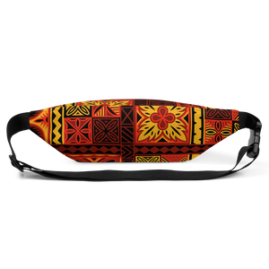 Fiery Tiki Squares Fanny Pack