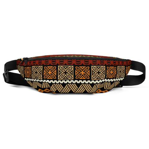 Earth Toned Tiki Striped Fanny Pack