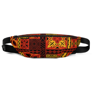 Fiery Tiki Squares Fanny Pack