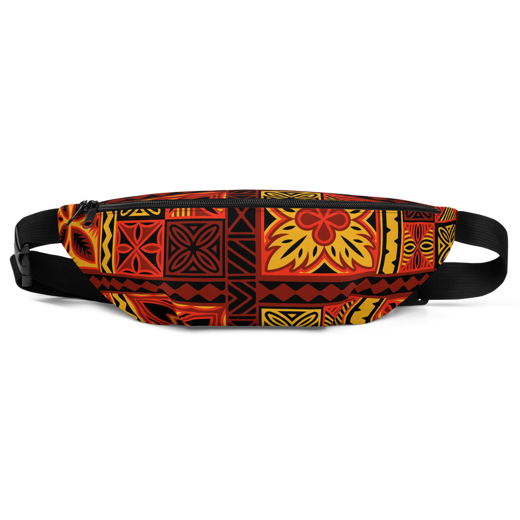 Fiery Tiki Squares Fanny Pack