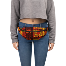 Load image into Gallery viewer, Fiery Tiki Squares Fanny Pack