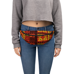 Fiery Tiki Squares Fanny Pack