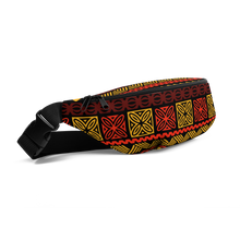 Load image into Gallery viewer, Warm Hued Tiki Striped Fanny Pack
