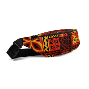 Fiery Tiki Squares Fanny Pack