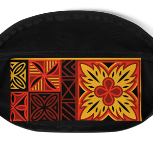 Fiery Tiki Squares Fanny Pack