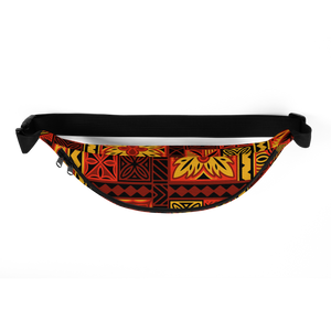 Fiery Tiki Squares Fanny Pack