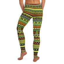 Load image into Gallery viewer, Citrus Tiki Striped Leggings