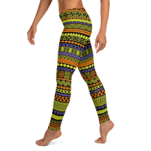Load image into Gallery viewer, Kid in the 90s Tiki Striped Leggings
