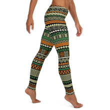 Load image into Gallery viewer, Soft Green Tiki Striped Leggings
