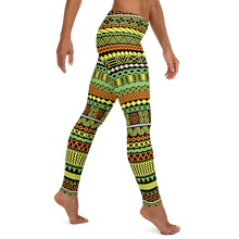 Load image into Gallery viewer, Citrus Tiki Striped Leggings