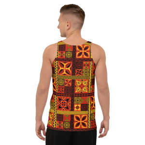 Fiery Tiki Squares Tank Top