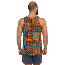 Load image into Gallery viewer, Beach Tiki Squares Tank Top