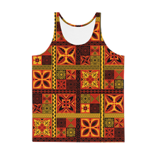 Load image into Gallery viewer, Fiery Tiki Squares Tank Top