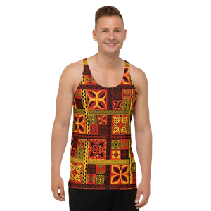 Fiery Tiki Squares Tank Top