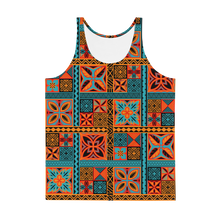 Load image into Gallery viewer, Beach Tiki Squares Tank Top