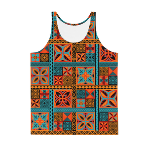 Beach Tiki Squares Tank Top