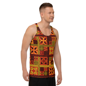 Fiery Tiki Squares Tank Top