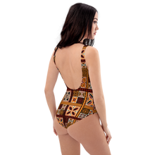 Load image into Gallery viewer, Tiki Squares One-Piece Swimsuit