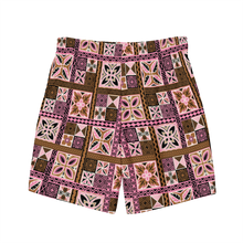 Load image into Gallery viewer, Neapolitan Tiki Squares Swim Trunks