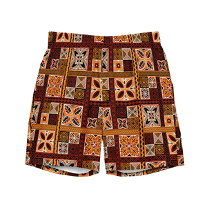 Tiki Squares Swim Trunks