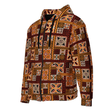 Load image into Gallery viewer, Tiki Squares Unisex zip hoodie