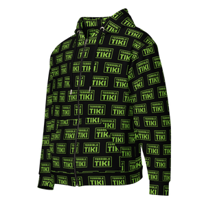 Terrible Tiki Pattern Unisex zip hoodie