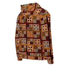 Load image into Gallery viewer, Tiki Squares Unisex zip hoodie