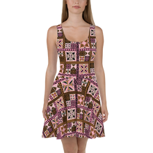 Load image into Gallery viewer, Neapolitan Tiki Squares Skater Dress