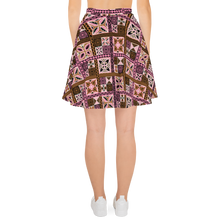 Load image into Gallery viewer, Neapolitan Tiki Squares Skater Skirt