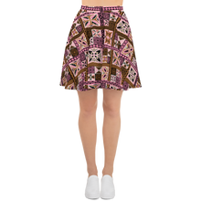 Load image into Gallery viewer, Neapolitan Tiki Squares Skater Skirt