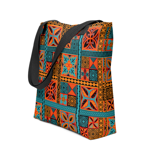 Beach Tiki Squares Tote bag