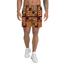 Load image into Gallery viewer, Tiki Squares Athletic Long Shorts