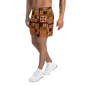 Tiki Squares Athletic Long Shorts