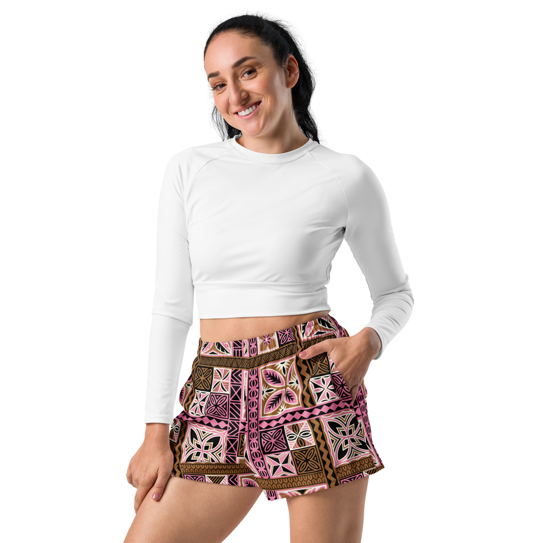 Neapolitan Tiki Squares Athletic Shorts