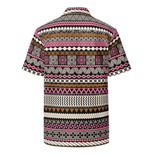 Load image into Gallery viewer, Neapolitan Tiki Striped Unisex button shirt