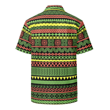 Load image into Gallery viewer, Sherbet Tiki StripedUnisex button shirt