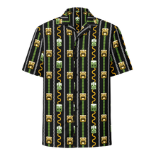 Load image into Gallery viewer, Green Tiki Pattern Unisex Button Up