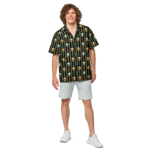 Load image into Gallery viewer, Green Tiki Pattern Unisex Button Up