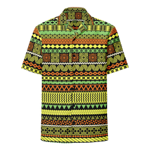 Load image into Gallery viewer, Citrus Tiki Striped Unisex button shirt