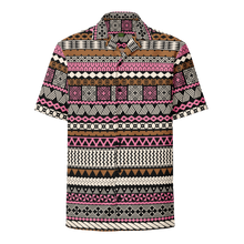 Load image into Gallery viewer, Neapolitan Tiki Striped Unisex button shirt