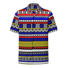 Load image into Gallery viewer, Lichtenstien Tiki Striped Unisex button shirt