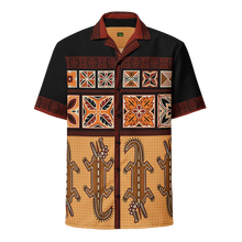 Load image into Gallery viewer, Tiki Crocodile Unisex button shirt