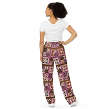 Load image into Gallery viewer, Neapolitan Tiki Squares wide-leg pants