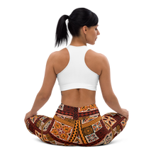 Load image into Gallery viewer, Tiki Squares Yoga Leggings