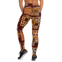 Load image into Gallery viewer, Tiki Squares Yoga Leggings