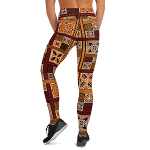 Tiki Squares Yoga Leggings