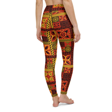 Load image into Gallery viewer, Fiery Tiki Squares Yoga Leggings