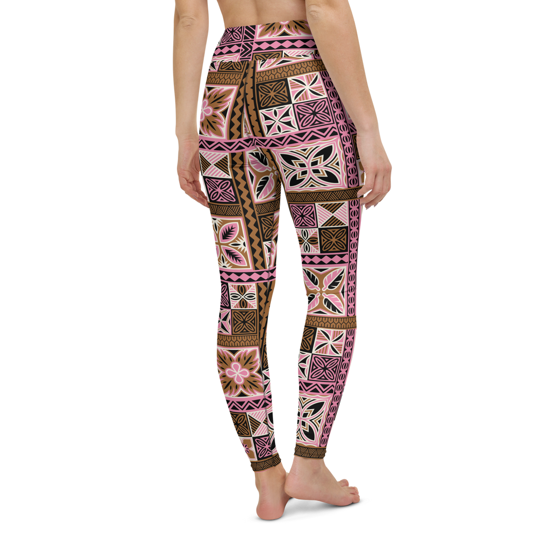 Neapolitan Tiki Squares Yoga Leggings