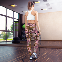 Load image into Gallery viewer, Neapolitan Tiki Squares Yoga Leggings